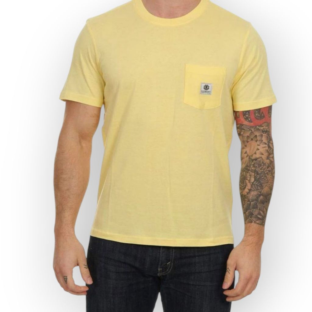 Element Yellow Pocket T Shirt Medium